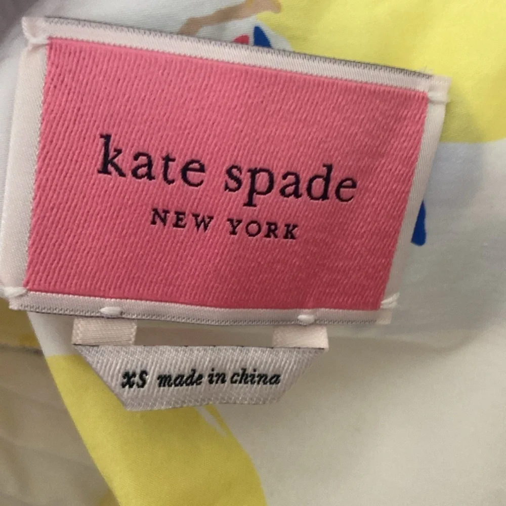 Kate Spade Lemon Zest Oversized Dress Cotton Poplin Sz XS